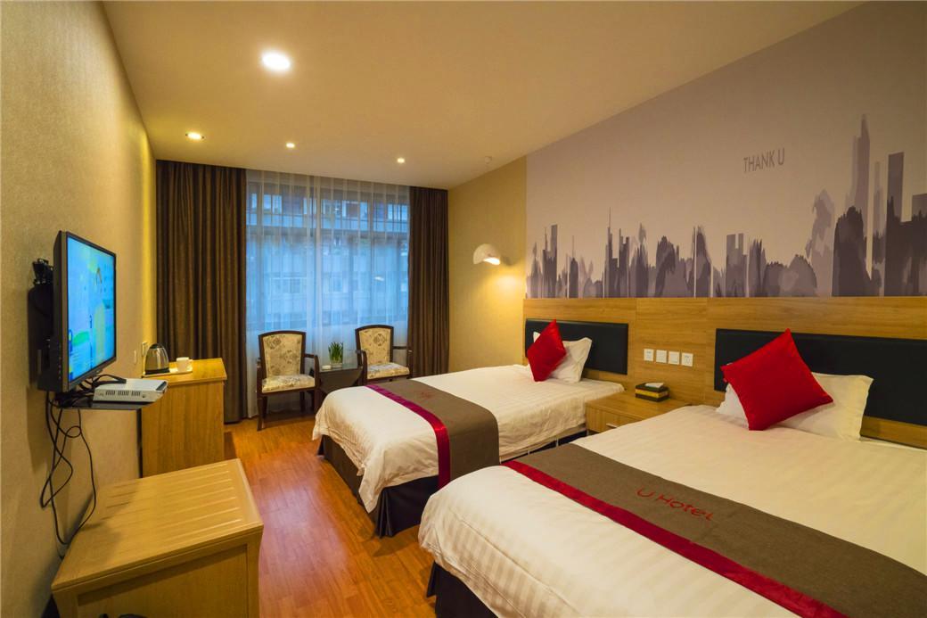 Thank Inn Chain Hotel Sichuan Guangan Wusheng County Hongwu Avenue מראה חיצוני תמונה
